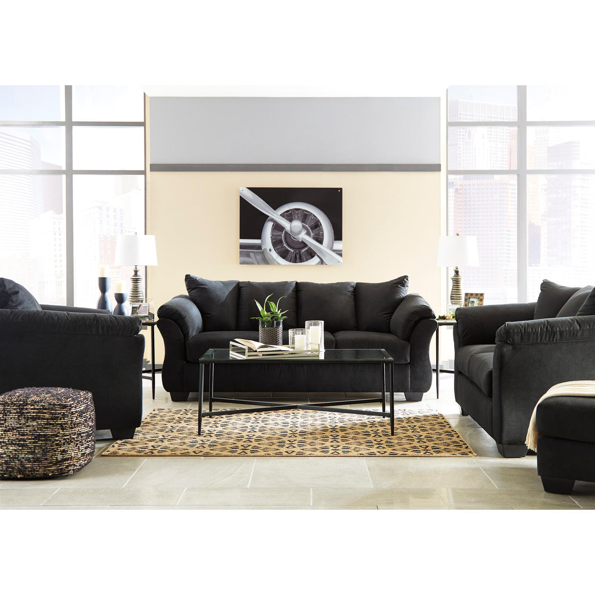  Signature Design by Ashley Darcy Fabric Ottoman 7500814 IMAGE 5