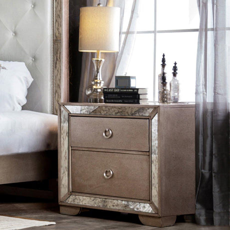  Furniture of America Loraine 2-Drawer Nightstand CM7195N IMAGE 3