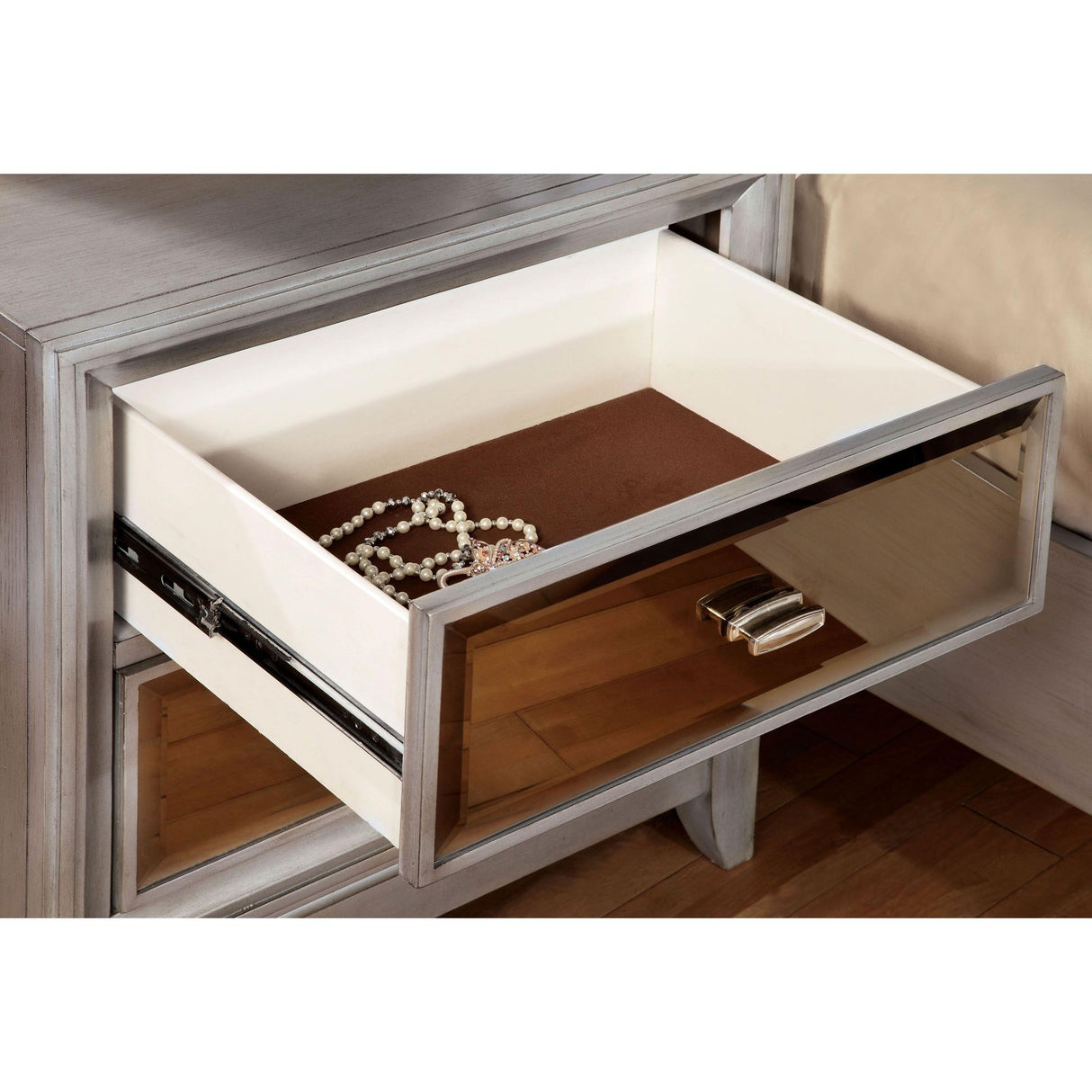  Furniture of America Golva 2-Drawer Nightstand CM7295SV-N IMAGE 3