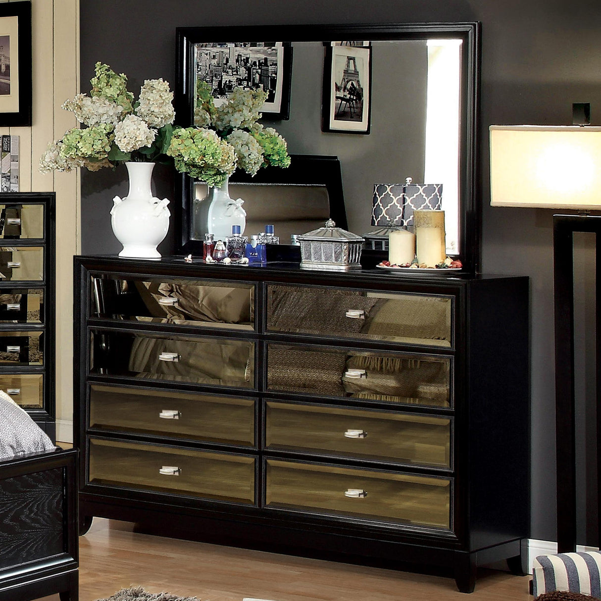  Furniture of America Golva Dresser Mirror CM7295M IMAGE 2