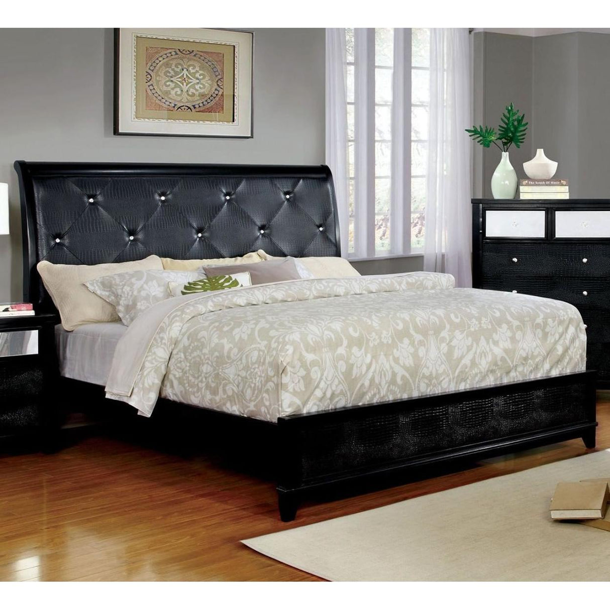  Furniture of America Bryant II King Upholstered Bed CM7289EK-BED IMAGE 2
