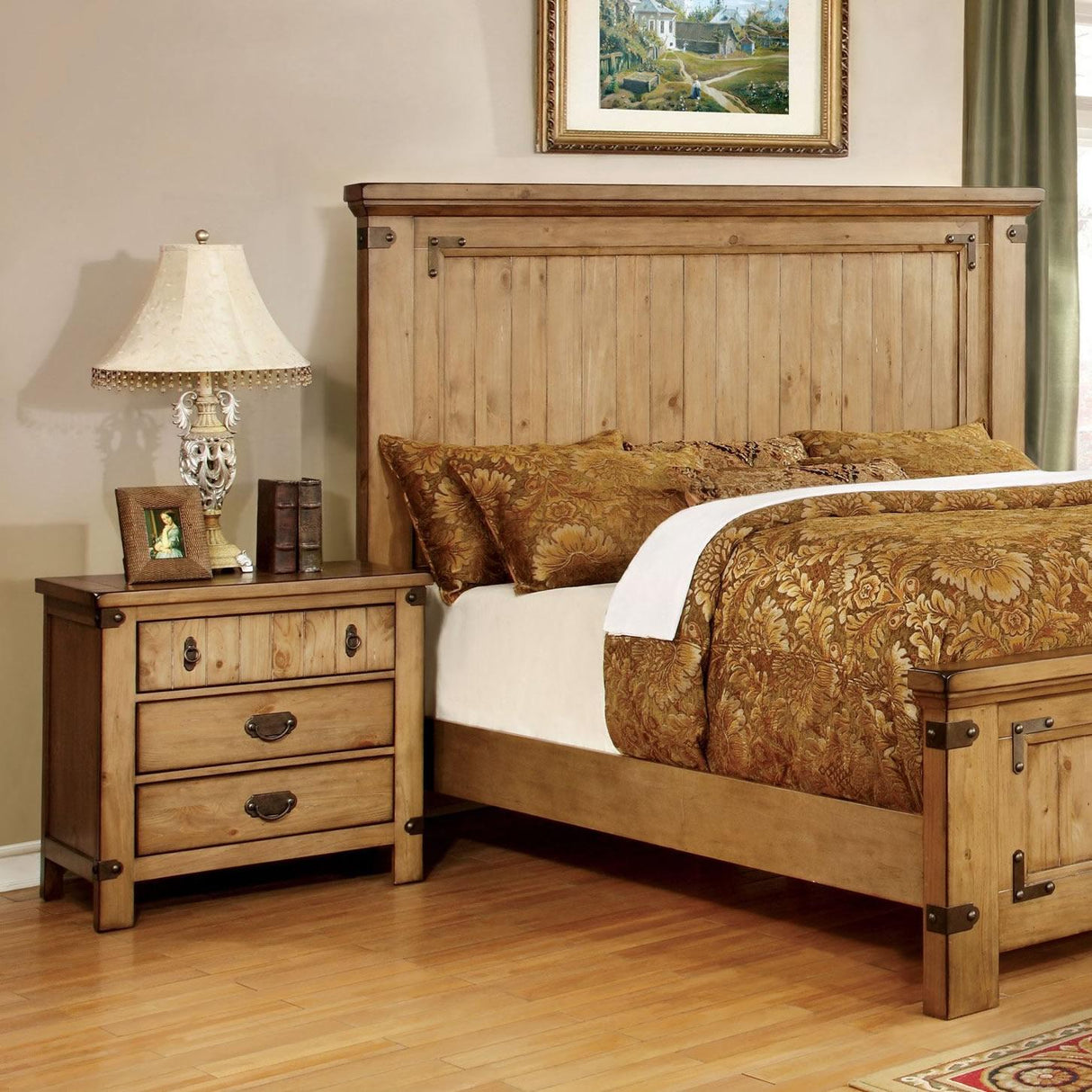  Furniture of America Pioneer 3-Drawer Nightstand CM7449N IMAGE 2