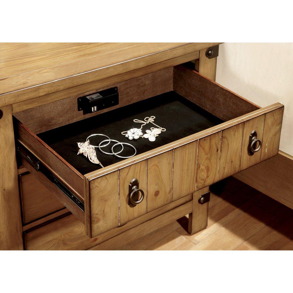  Furniture of America Pioneer 3-Drawer Nightstand CM7449N IMAGE 3