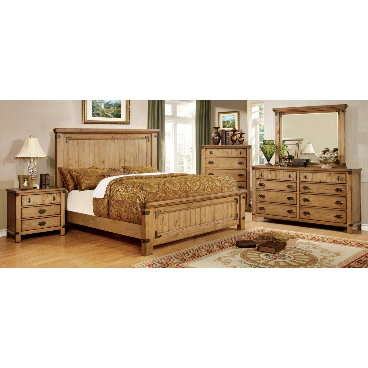  Furniture of America Pioneer 3-Drawer Nightstand CM7449N IMAGE 5