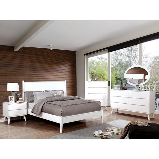  Furniture of America Lennart CM7386WH-CK California King Bed IMAGE 3