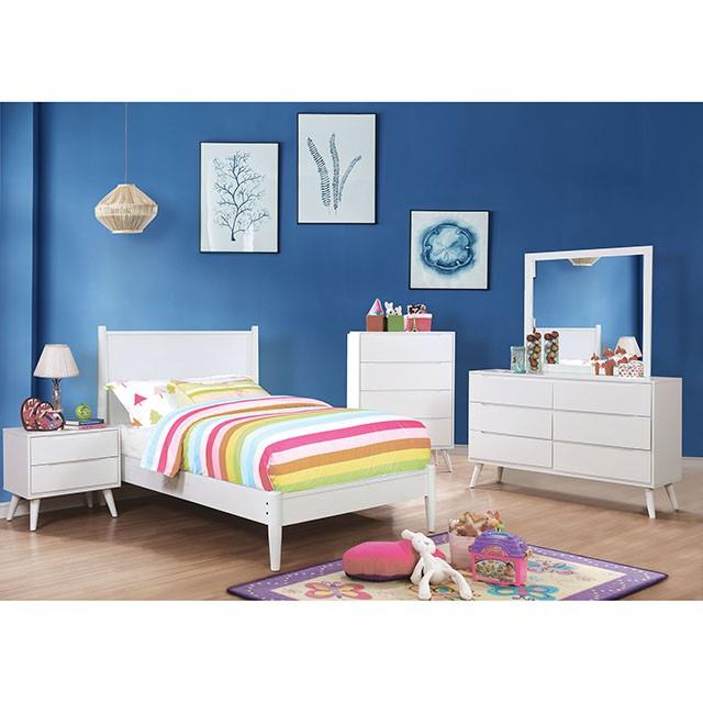  Furniture of America Lennart CM7386WH-CK California King Bed IMAGE 4