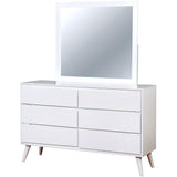  Furniture of America Lennart 6-Drawer Dresser CM7386WH-D IMAGE 3