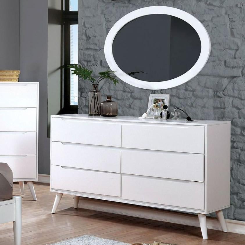  Furniture of America Lennart 6-Drawer Dresser CM7386WH-D IMAGE 5