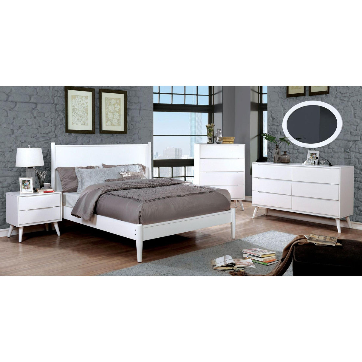  Furniture of America Lennart 6-Drawer Dresser CM7386WH-D IMAGE 8