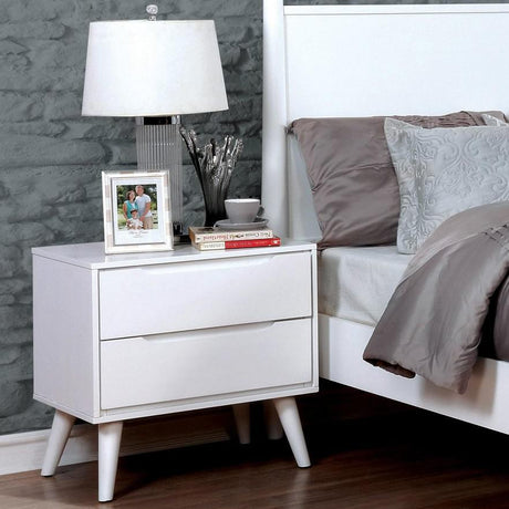  Furniture of America Lennart 2-Drawer Nightstand CM7386WH-N IMAGE 2