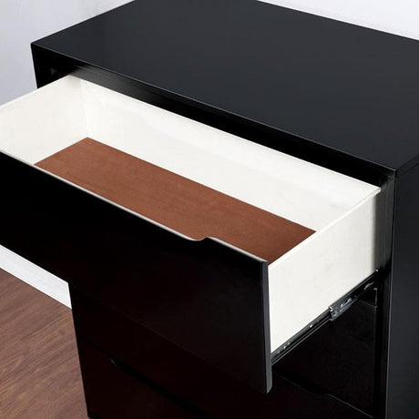  Furniture of America Lennart 4-Drawer Chest CM7386BK-C IMAGE 4