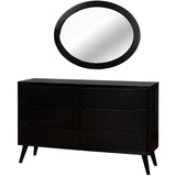  Furniture of America Lennart Dresser Mirror CM7386BK-MO IMAGE 2