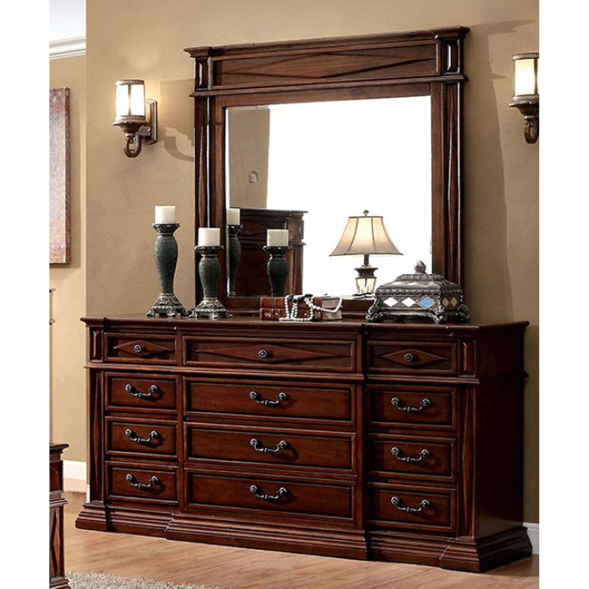  Furniture of America Gayle Dresser Mirror CM7138M IMAGE 2
