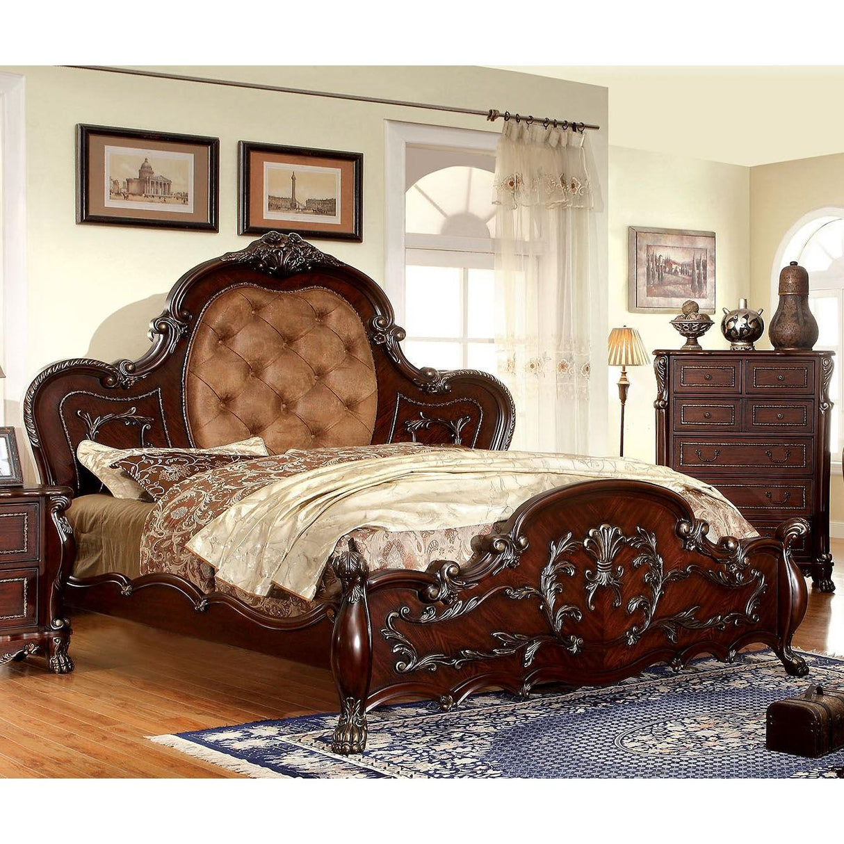  Furniture of America Castlewood King Platform Bed CM7299EK-BED IMAGE 1