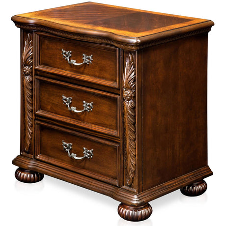  Furniture of America Arthur 3-Drawer Nightstand CM7587N IMAGE 2