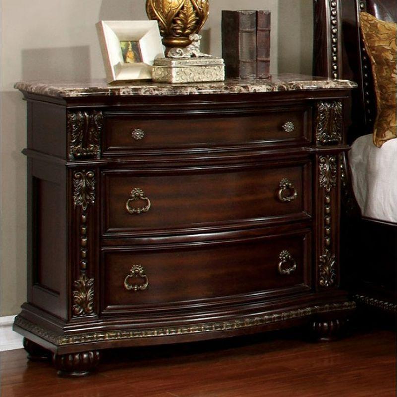  Furniture of America Fromberg 3-Drawer Nightstand CM7670N IMAGE 2