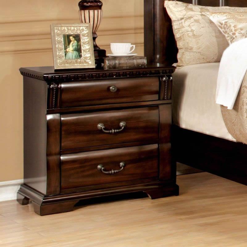  Furniture of America Burleigh 3-Drawer Nightstand CM7791N IMAGE 2