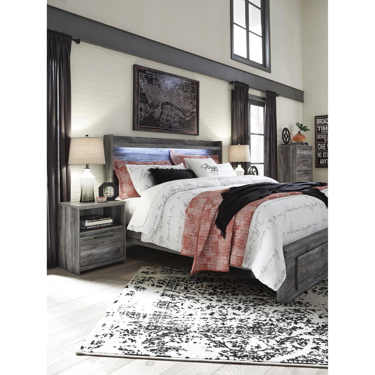  Signature Design by Ashley Baystorm 1-Drawer Nightstand B221-91 IMAGE 5