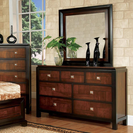  Furniture of America Patra Dresser Mirror CM7152M IMAGE 2