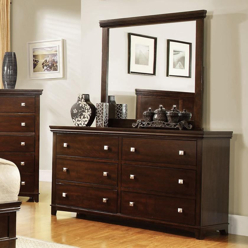  Furniture of America Spruce Dresser Mirror CM7113CH-M IMAGE 3