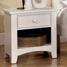  Furniture of America Omnus 1-Drawer Kids Nightstand CM7905WH-N IMAGE 1