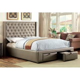  Furniture of America Corina California King Upholstered Panel Bed CM7180CK-BED IMAGE 4