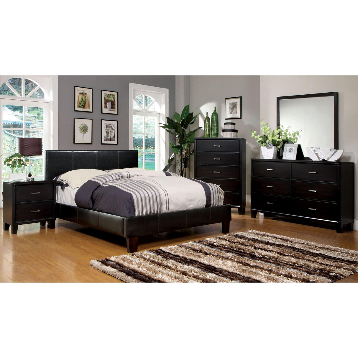 Furniture of America Winn Park Full Upholstered Panel Bed CM7008F-BED IMAGE 3