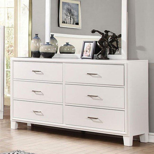  Furniture of America Enrico 6-Drawer Dresser CM7068WH-D IMAGE 1