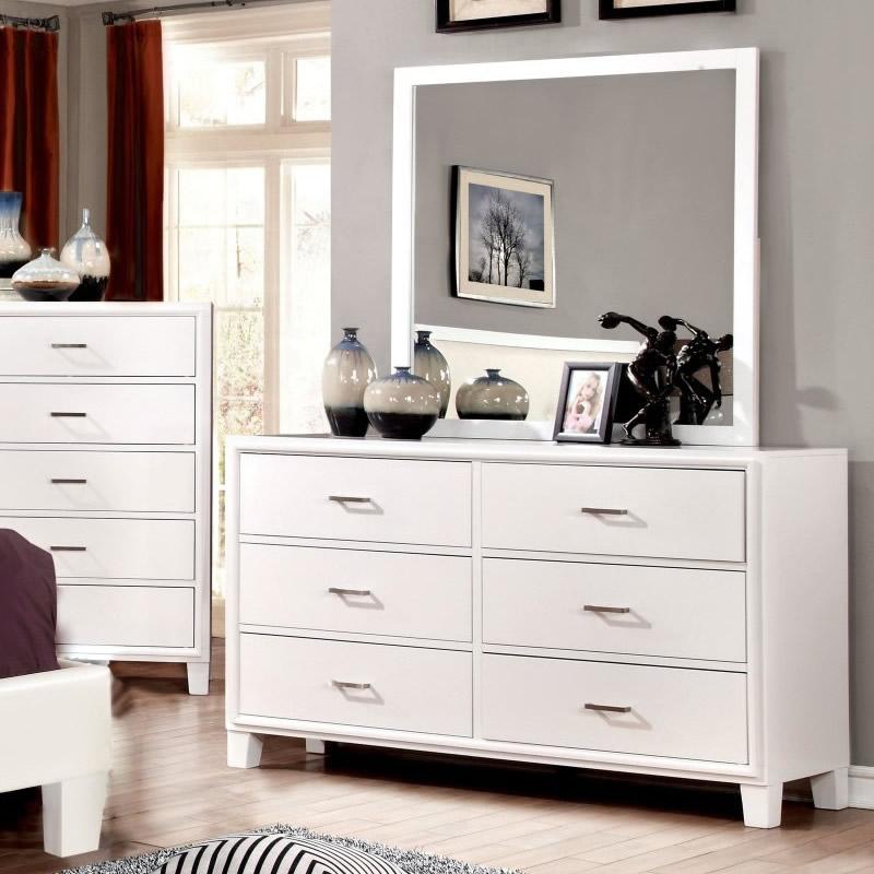  Furniture of America Enrico 6-Drawer Dresser CM7068WH-D IMAGE 2