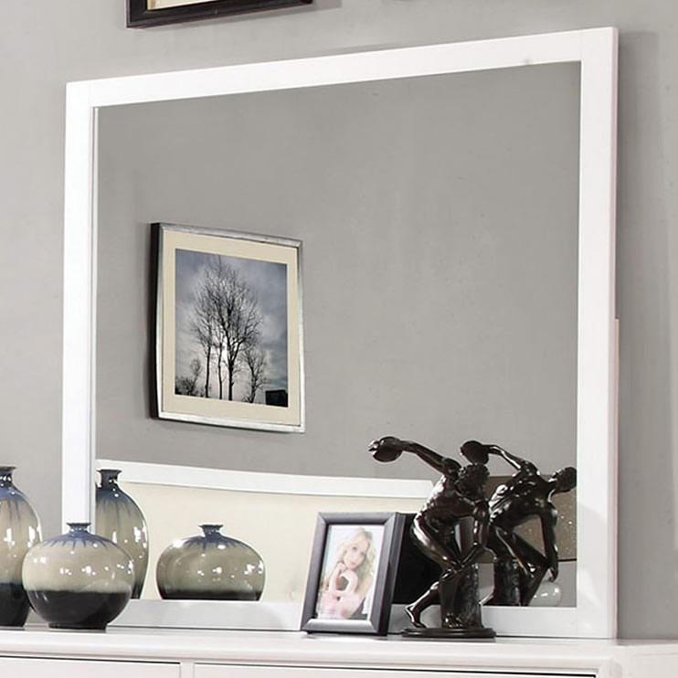  Furniture of America Enrico Dresser Mirror CM7068WH-M IMAGE 1