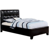  Furniture of America Cressida Twin Upholstered Panel Bed CM7725BK-T-BED IMAGE 1