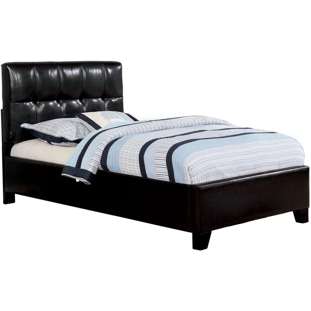  Furniture of America Cressida Twin Upholstered Panel Bed CM7725BK-T-BED IMAGE 1