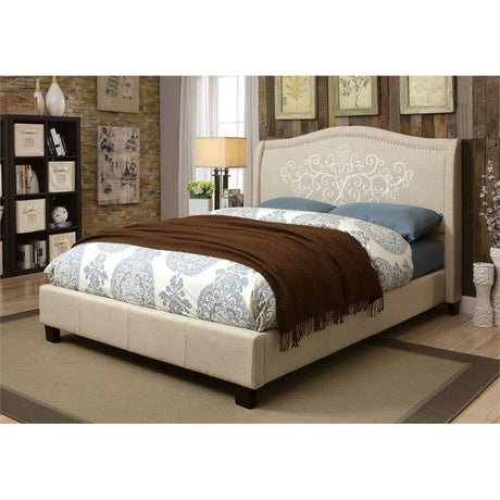  Furniture of America Karissa Full Upholstered Panel Bed CM7698F-BED IMAGE 4