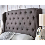  Furniture of America Fontes King Upholstered Panel Bed CM7050GY-EK-BED IMAGE 4