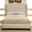  Furniture of America Fontes Queen Upholstered Panel Bed CM7050IV-Q-BED IMAGE 1