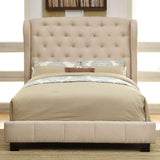  Furniture of America Fontes Queen Upholstered Panel Bed CM7050IV-Q-BED IMAGE 1
