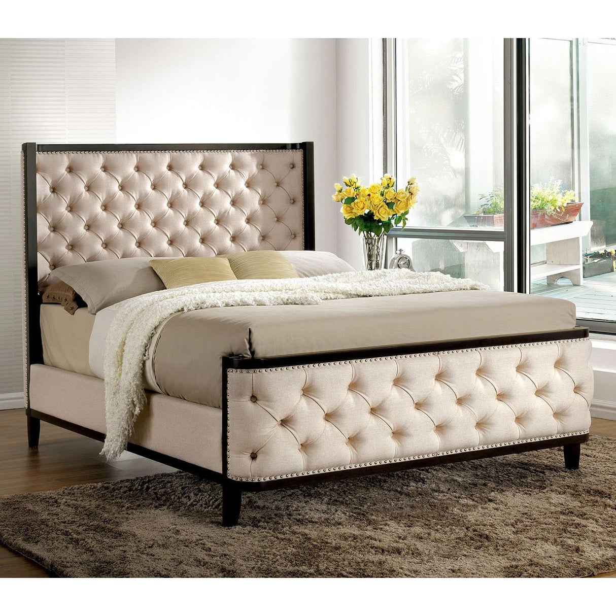  Furniture of America Chanelle King Panel Bed CM7210EK-BED IMAGE 2