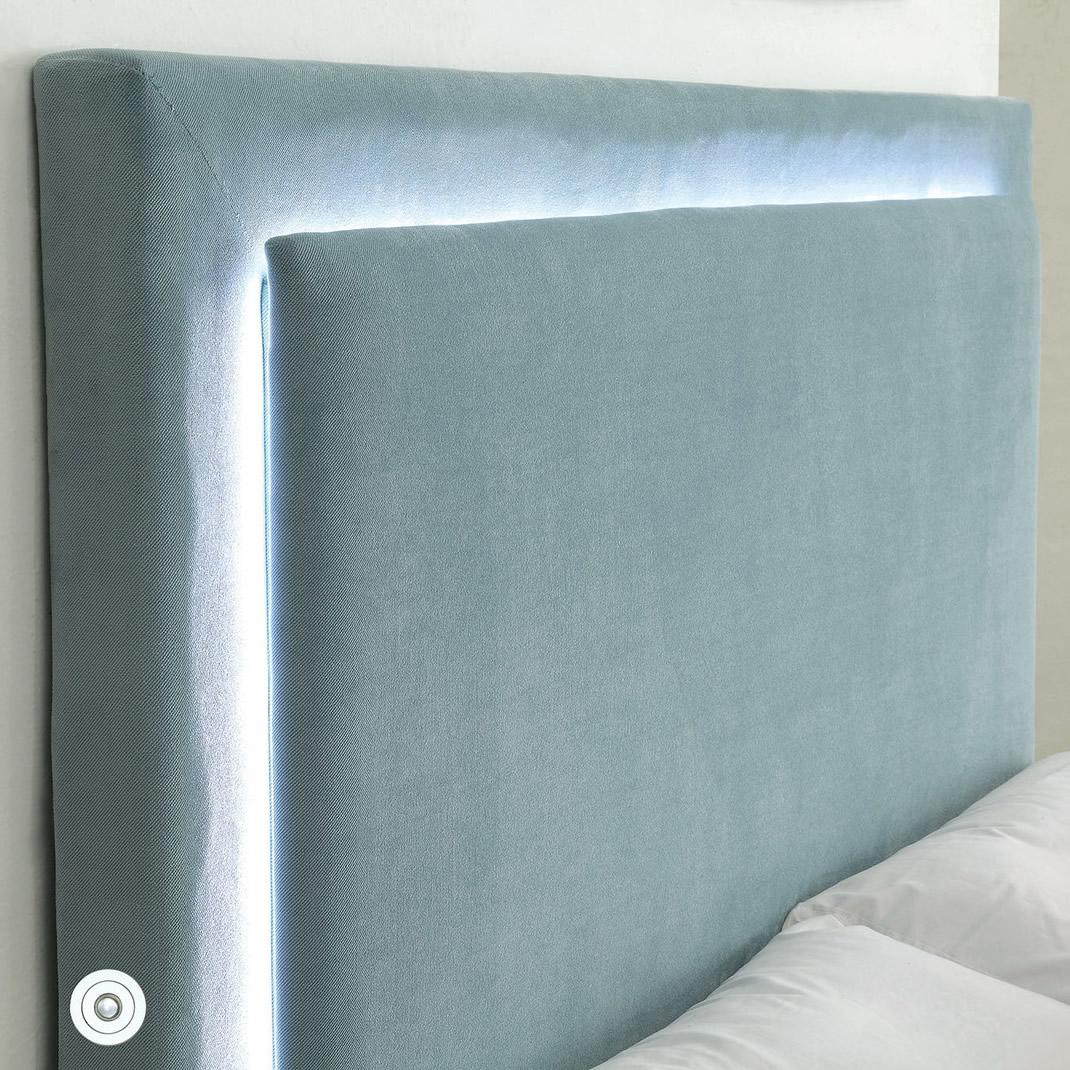  Furniture of America Erglow I Twin Upholstered Panel Bed CM7695BL-T-BED IMAGE 3