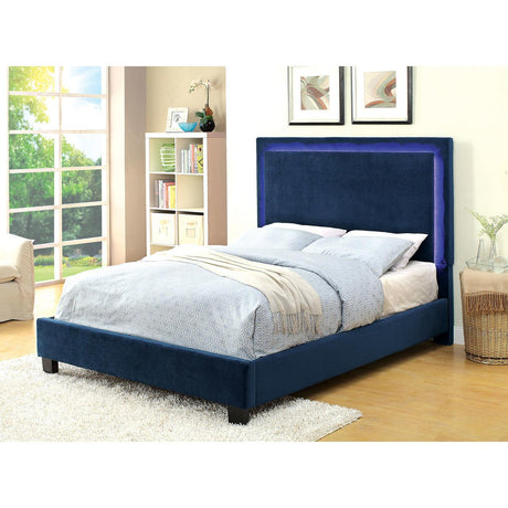  Furniture of America Erglow I California King Upholstered Panel Bed CM7695NV-CK-BED IMAGE 10