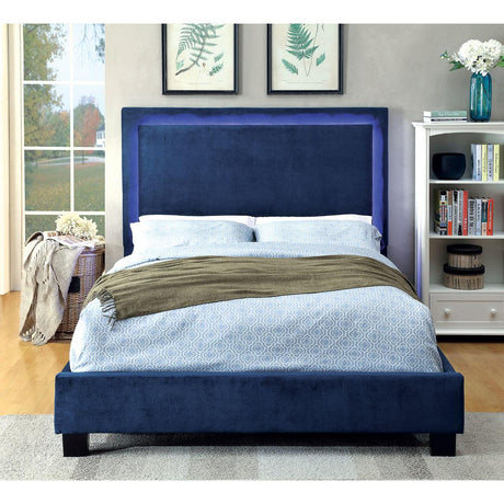  Furniture of America Erglow I California King Upholstered Panel Bed CM7695NV-CK-BED IMAGE 9