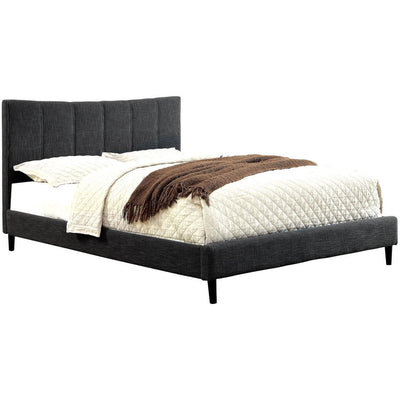  Furniture of America Ennis King Upholstered Panel Bed CM7678GY-EK-BED IMAGE 1