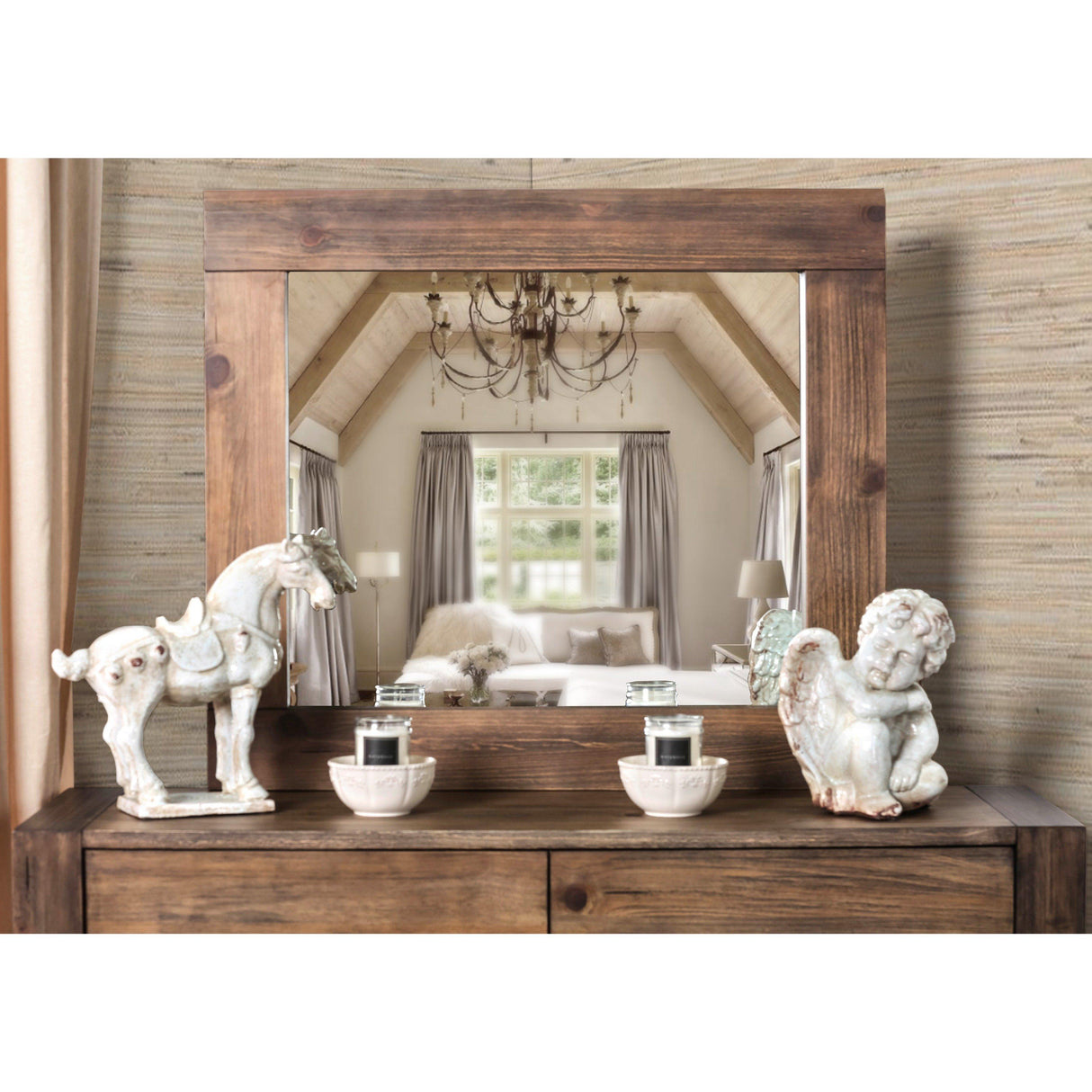  Furniture of America Janeiro Dresser Mirror CM7628M IMAGE 1