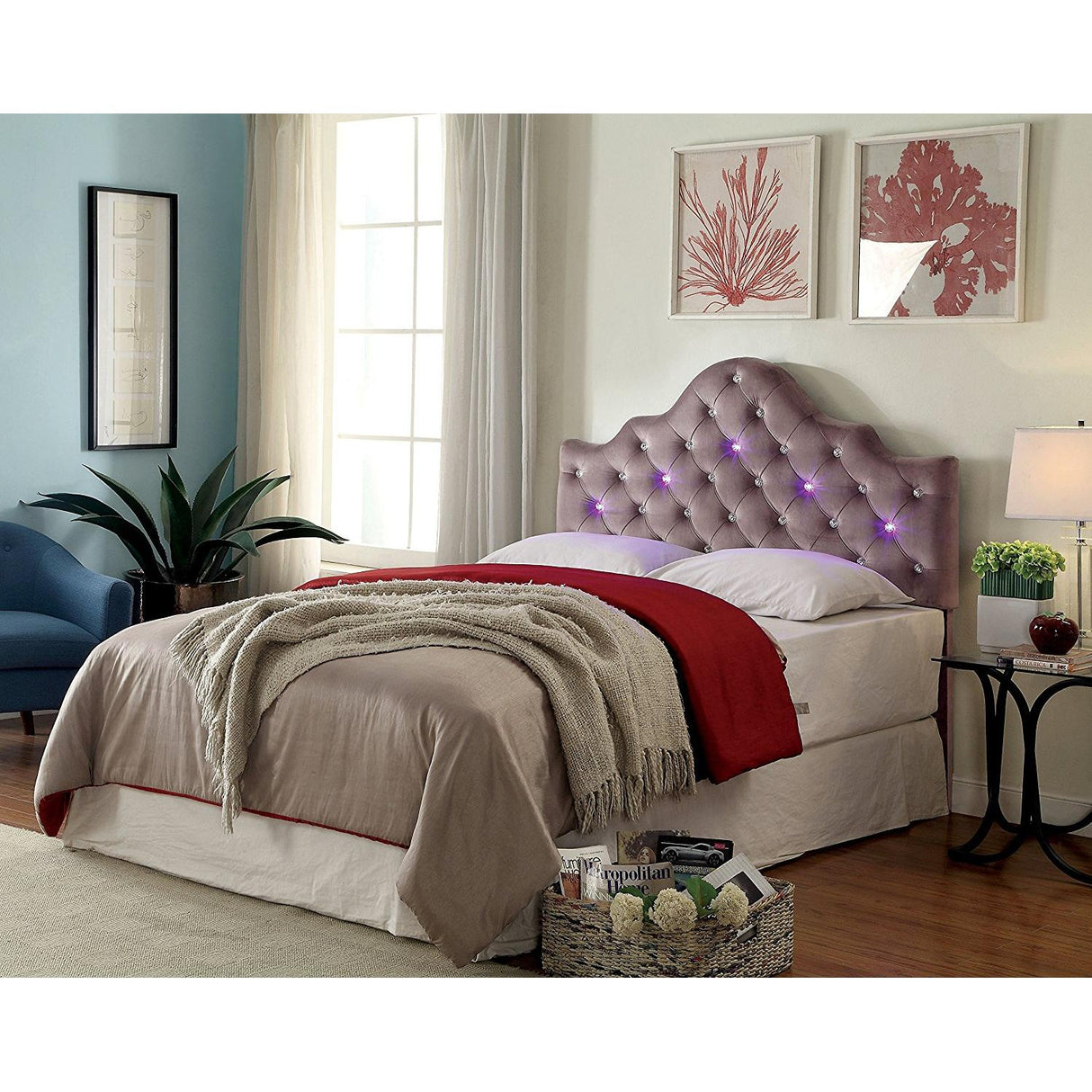  Furniture of America Bed Components Headboard CM7404BR-HB-K IMAGE 6