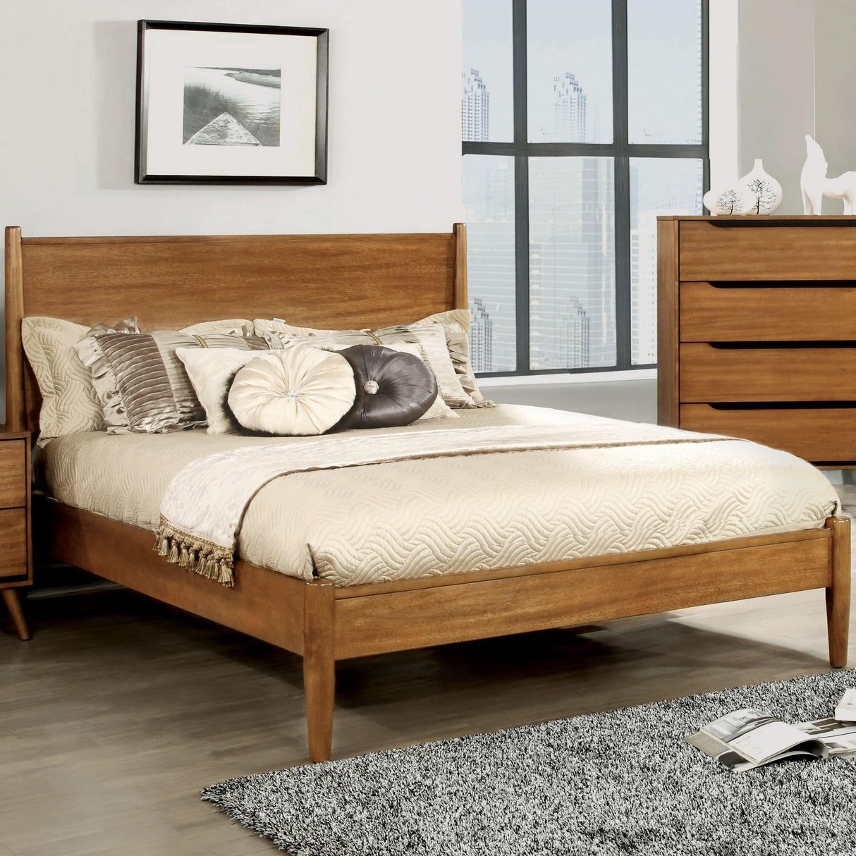  Furniture of America Lennart CM7386A-CK California King Bed IMAGE 1