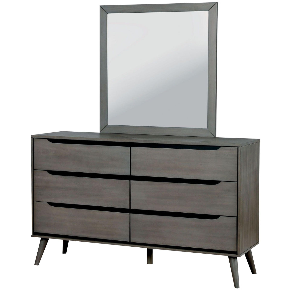  Furniture of America Lennart 6-Drawer Dresser CM7386GY-D IMAGE 2