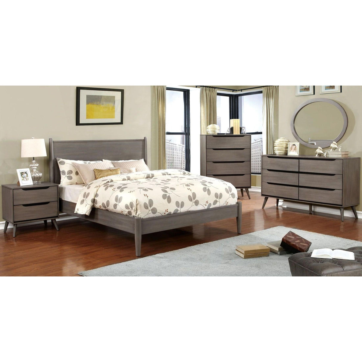  Furniture of America Lennart 6-Drawer Dresser CM7386GY-D IMAGE 6