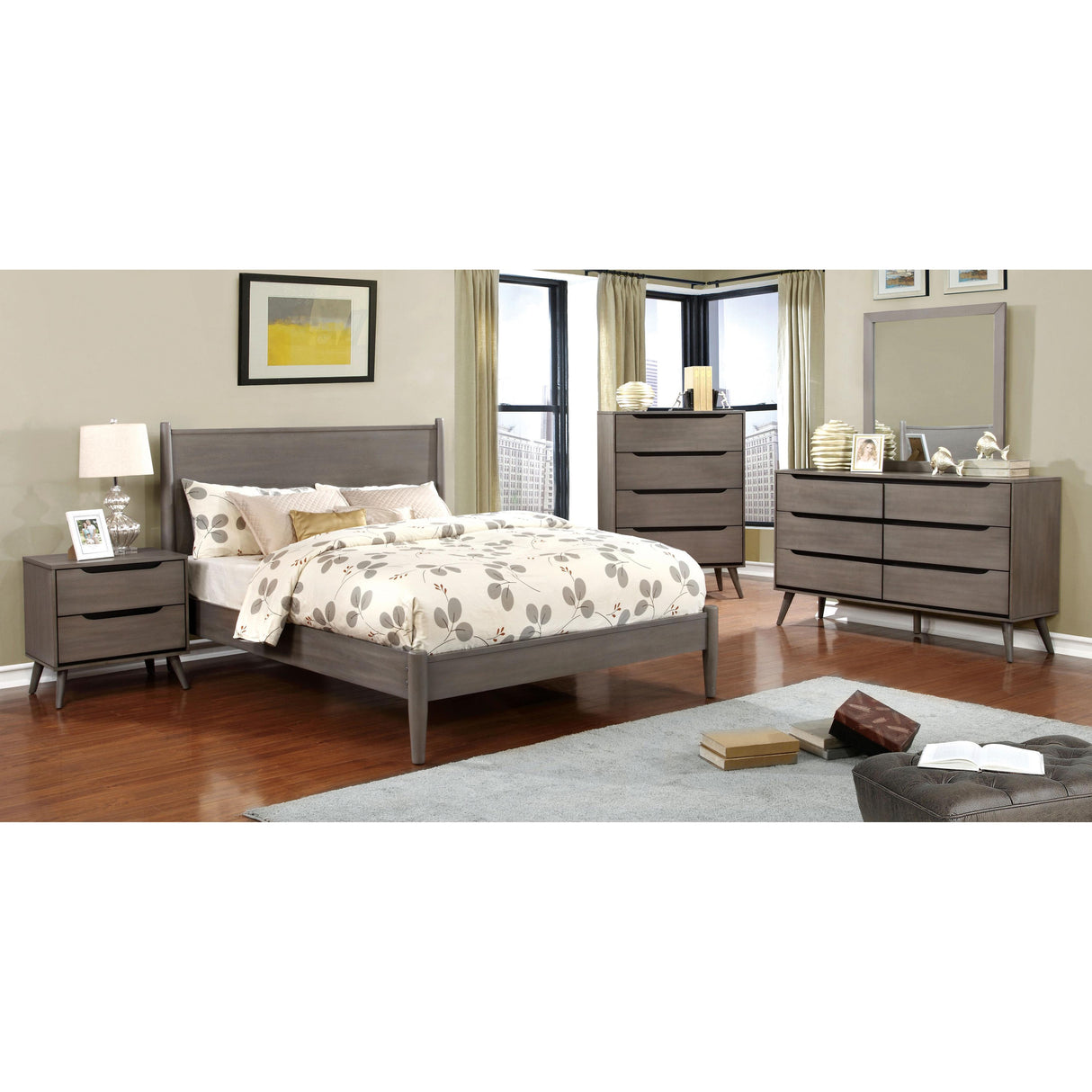  Furniture of America Lennart 2-Drawer Nightstand CM7386GY-N IMAGE 4
