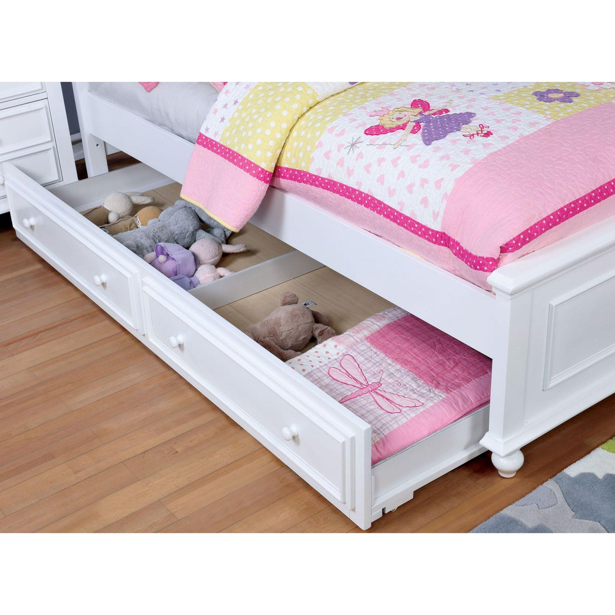 Furniture of America Kids Beds Trundle Bed CM7155WH-TR IMAGE 3