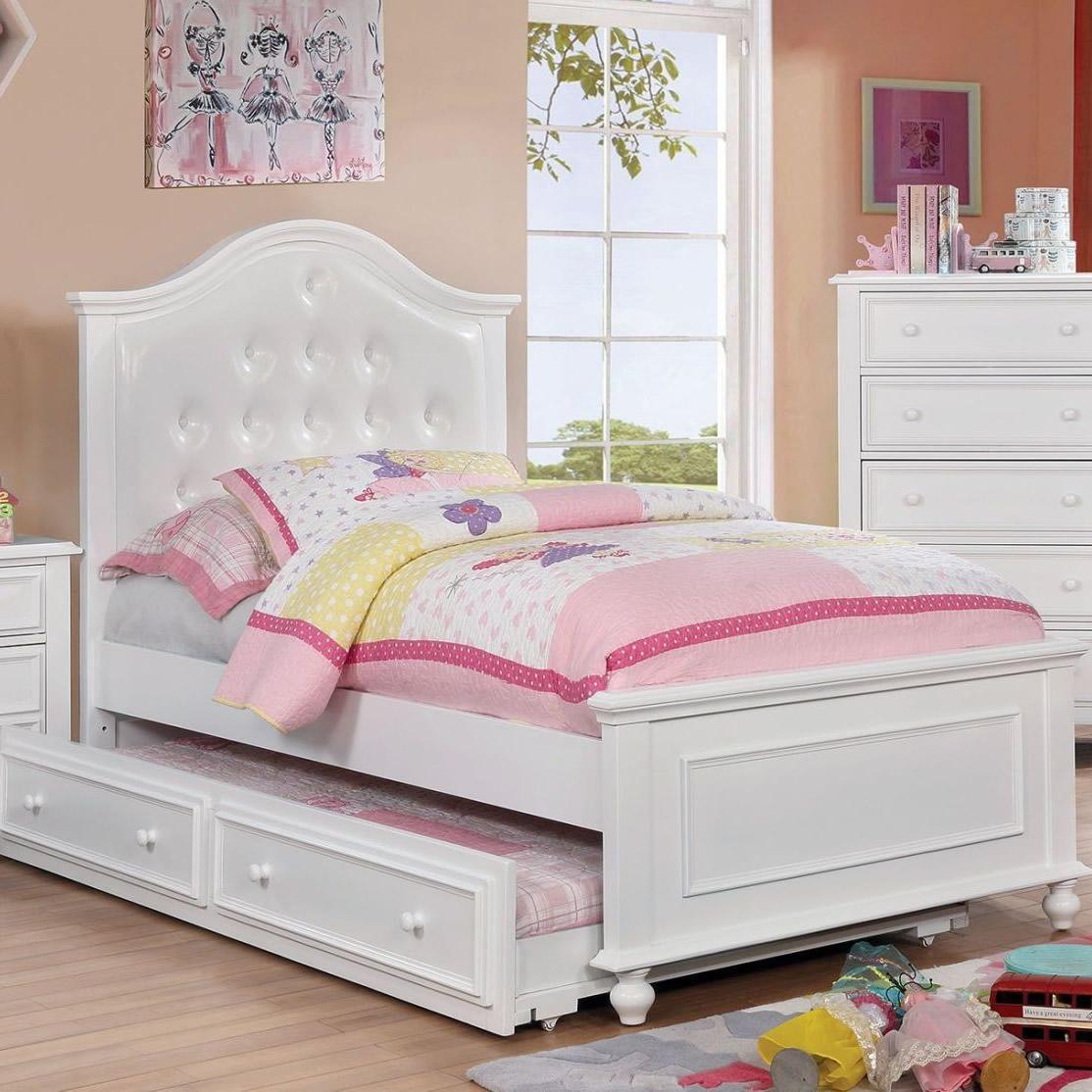  Furniture of America Kids Beds Trundle Bed CM7155WH-TR IMAGE 4