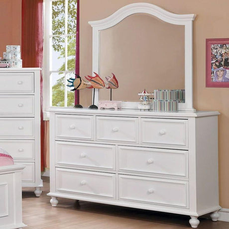  Furniture of America Kids Dresser Mirrors Mirror CM7155WH-M IMAGE 4
